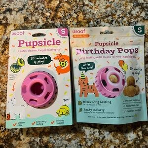WOOF Pupsicle Treat Dispensing Dog Toy & Treat